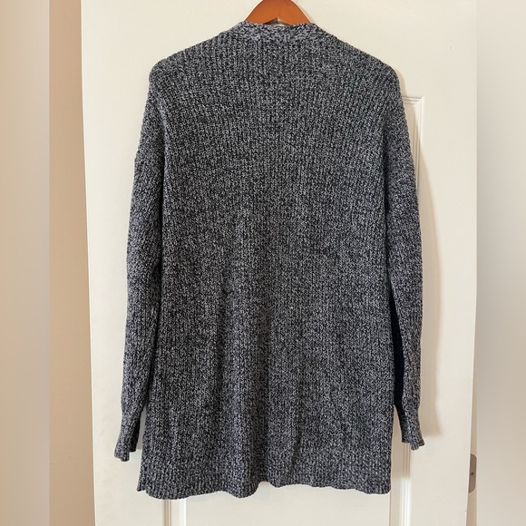 St. John’s Bay Charcoal long Knit Open Cardigan Women’s Size Medium - Picture 8 of 15